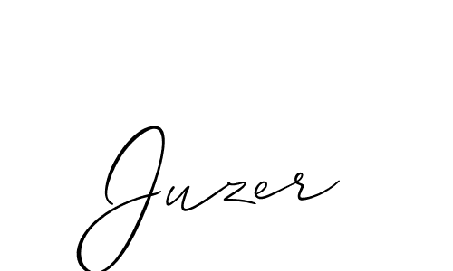 Create a beautiful signature design for name Juzer. With this signature (Allison_Script) fonts, you can make a handwritten signature for free. Juzer signature style 2 images and pictures png