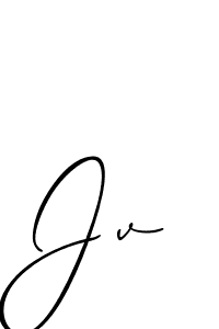 You should practise on your own different ways (Allison_Script) to write your name (Jv) in signature. don't let someone else do it for you. Jv signature style 2 images and pictures png