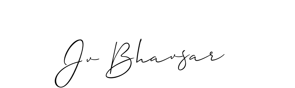 Best and Professional Signature Style for Jv Bhavsar. Allison_Script Best Signature Style Collection. Jv Bhavsar signature style 2 images and pictures png