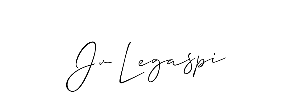 if you are searching for the best signature style for your name Jv Legaspi. so please give up your signature search. here we have designed multiple signature styles  using Allison_Script. Jv Legaspi signature style 2 images and pictures png