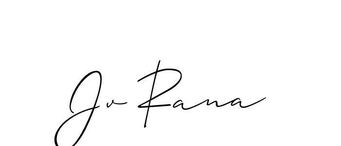 Make a beautiful signature design for name Jv Rana. Use this online signature maker to create a handwritten signature for free. Jv Rana signature style 2 images and pictures png