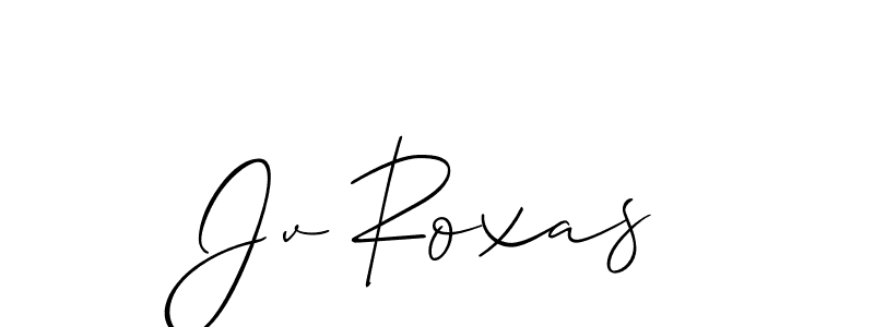 if you are searching for the best signature style for your name Jv Roxas. so please give up your signature search. here we have designed multiple signature styles  using Allison_Script. Jv Roxas signature style 2 images and pictures png