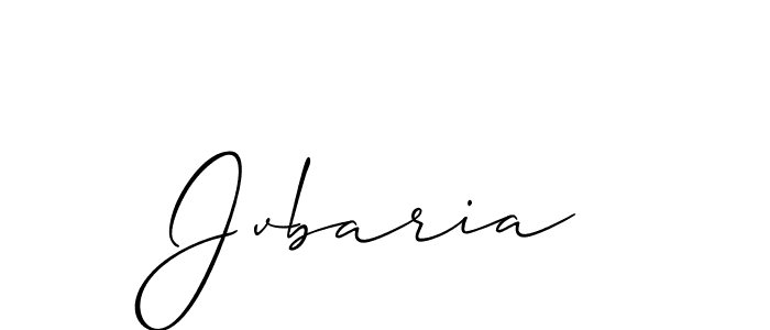 Create a beautiful signature design for name Jvbaria. With this signature (Allison_Script) fonts, you can make a handwritten signature for free. Jvbaria signature style 2 images and pictures png