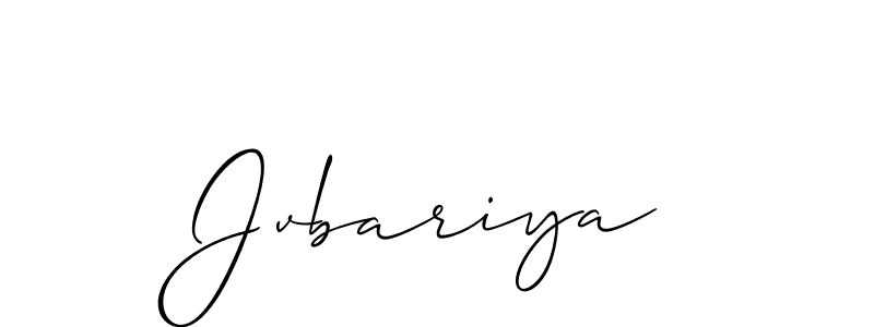 Jvbariya stylish signature style. Best Handwritten Sign (Allison_Script) for my name. Handwritten Signature Collection Ideas for my name Jvbariya. Jvbariya signature style 2 images and pictures png