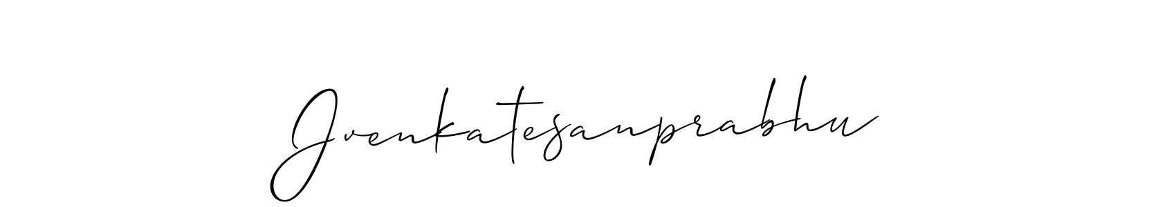 Jvenkatesanprabhu stylish signature style. Best Handwritten Sign (Allison_Script) for my name. Handwritten Signature Collection Ideas for my name Jvenkatesanprabhu. Jvenkatesanprabhu signature style 2 images and pictures png