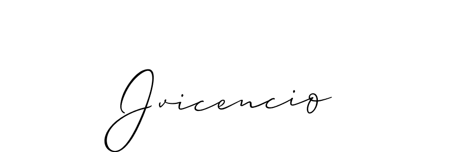 You should practise on your own different ways (Allison_Script) to write your name (Jvicencio) in signature. don't let someone else do it for you. Jvicencio signature style 2 images and pictures png