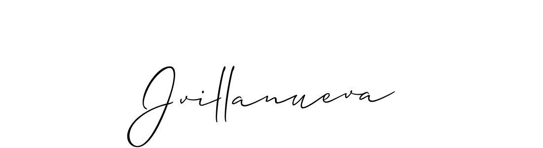 Create a beautiful signature design for name Jvillanueva. With this signature (Allison_Script) fonts, you can make a handwritten signature for free. Jvillanueva signature style 2 images and pictures png