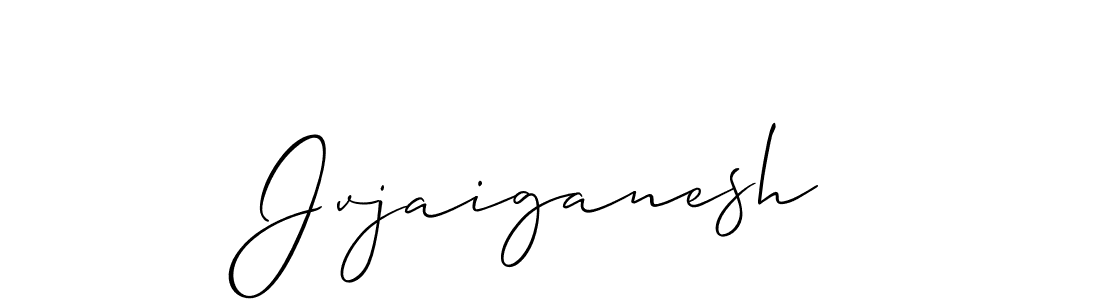It looks lik you need a new signature style for name Jvjaiganesh. Design unique handwritten (Allison_Script) signature with our free signature maker in just a few clicks. Jvjaiganesh signature style 2 images and pictures png