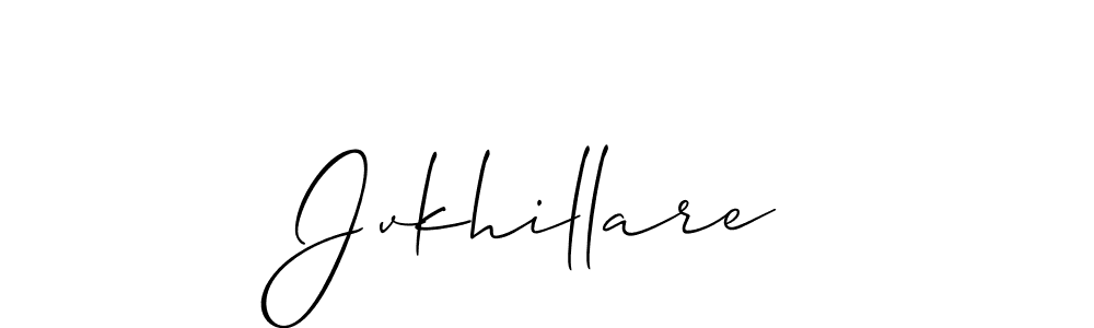 Also we have Jvkhillare name is the best signature style. Create professional handwritten signature collection using Allison_Script autograph style. Jvkhillare signature style 2 images and pictures png