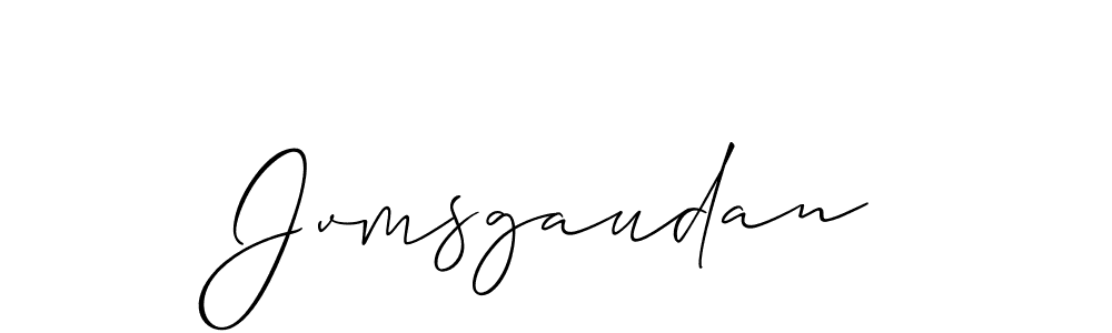 if you are searching for the best signature style for your name Jvmsgaudan. so please give up your signature search. here we have designed multiple signature styles  using Allison_Script. Jvmsgaudan signature style 2 images and pictures png
