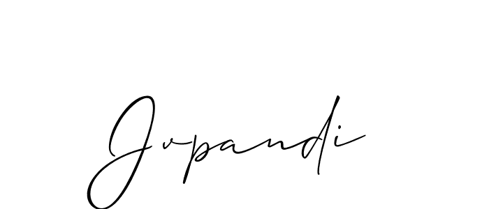 Similarly Allison_Script is the best handwritten signature design. Signature creator online .You can use it as an online autograph creator for name Jvpandi. Jvpandi signature style 2 images and pictures png