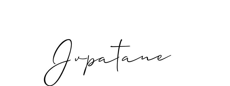 How to make Jvpatane name signature. Use Allison_Script style for creating short signs online. This is the latest handwritten sign. Jvpatane signature style 2 images and pictures png