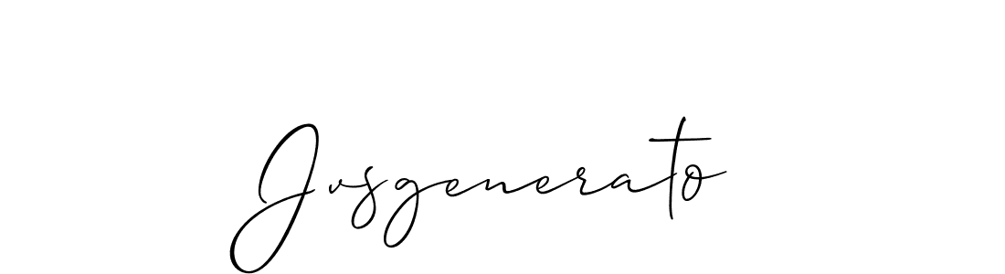 Jvsgenerato stylish signature style. Best Handwritten Sign (Allison_Script) for my name. Handwritten Signature Collection Ideas for my name Jvsgenerato. Jvsgenerato signature style 2 images and pictures png