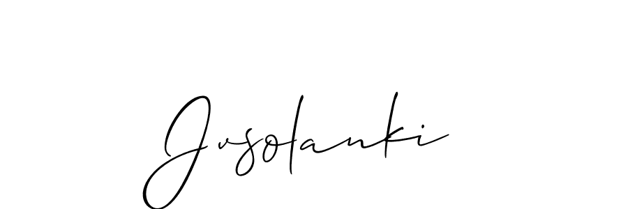 You should practise on your own different ways (Allison_Script) to write your name (Jvsolanki) in signature. don't let someone else do it for you. Jvsolanki signature style 2 images and pictures png