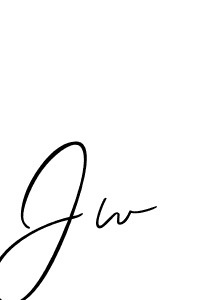 You should practise on your own different ways (Allison_Script) to write your name (Jw) in signature. don't let someone else do it for you. Jw signature style 2 images and pictures png