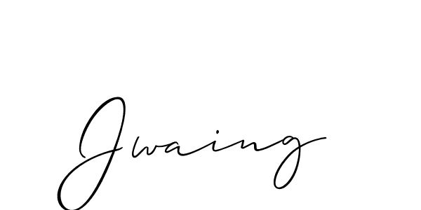 Make a beautiful signature design for name Jwaing. Use this online signature maker to create a handwritten signature for free. Jwaing signature style 2 images and pictures png