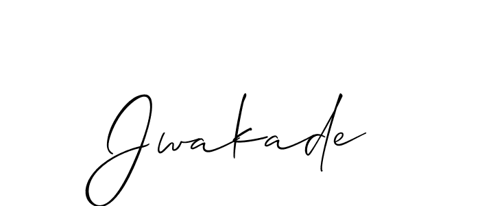 Jwakade stylish signature style. Best Handwritten Sign (Allison_Script) for my name. Handwritten Signature Collection Ideas for my name Jwakade. Jwakade signature style 2 images and pictures png