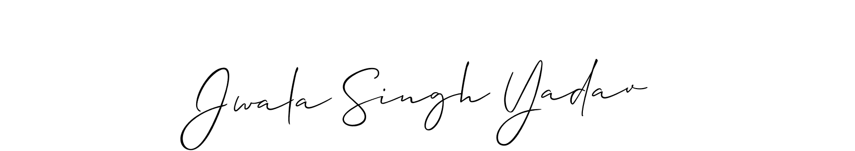 It looks lik you need a new signature style for name Jwala Singh Yadav. Design unique handwritten (Allison_Script) signature with our free signature maker in just a few clicks. Jwala Singh Yadav signature style 2 images and pictures png