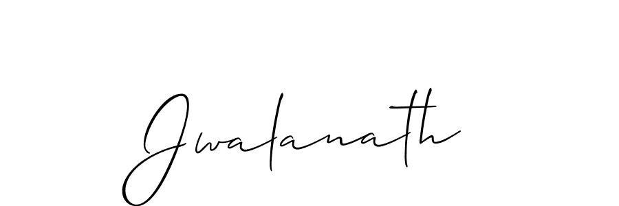 Use a signature maker to create a handwritten signature online. With this signature software, you can design (Allison_Script) your own signature for name Jwalanath. Jwalanath signature style 2 images and pictures png