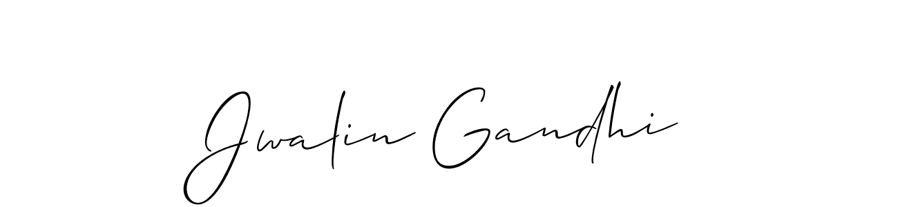 It looks lik you need a new signature style for name Jwalin Gandhi. Design unique handwritten (Allison_Script) signature with our free signature maker in just a few clicks. Jwalin Gandhi signature style 2 images and pictures png