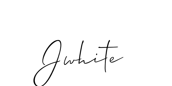 Design your own signature with our free online signature maker. With this signature software, you can create a handwritten (Allison_Script) signature for name Jwhite. Jwhite signature style 2 images and pictures png