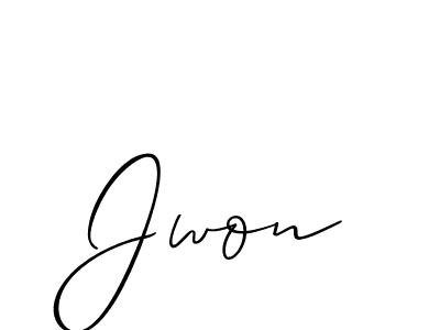 How to Draw Jwon signature style? Allison_Script is a latest design signature styles for name Jwon. Jwon signature style 2 images and pictures png