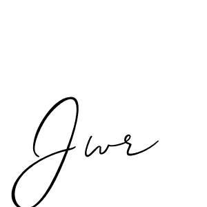 Allison_Script is a professional signature style that is perfect for those who want to add a touch of class to their signature. It is also a great choice for those who want to make their signature more unique. Get Jwr name to fancy signature for free. Jwr signature style 2 images and pictures png