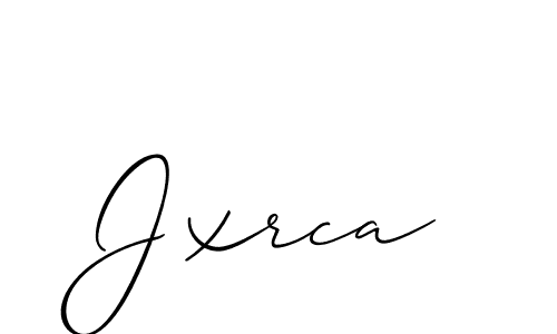 How to make Jxrca signature? Allison_Script is a professional autograph style. Create handwritten signature for Jxrca name. Jxrca signature style 2 images and pictures png