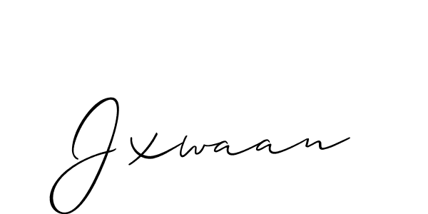 Best and Professional Signature Style for Jxwaan. Allison_Script Best Signature Style Collection. Jxwaan signature style 2 images and pictures png