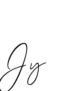 Create a beautiful signature design for name Jy. With this signature (Allison_Script) fonts, you can make a handwritten signature for free. Jy signature style 2 images and pictures png