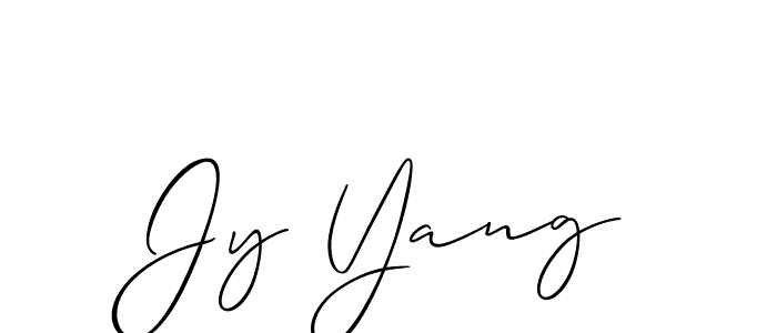 Make a beautiful signature design for name Jy Yang. Use this online signature maker to create a handwritten signature for free. Jy Yang signature style 2 images and pictures png