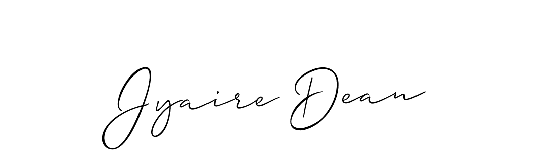 Make a beautiful signature design for name Jyaire Dean. Use this online signature maker to create a handwritten signature for free. Jyaire Dean signature style 2 images and pictures png
