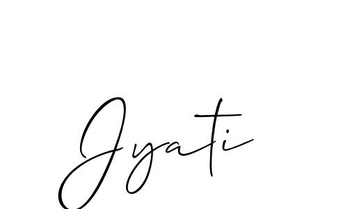 Best and Professional Signature Style for Jyati. Allison_Script Best Signature Style Collection. Jyati signature style 2 images and pictures png