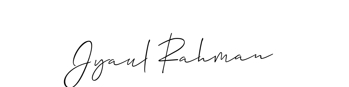 You should practise on your own different ways (Allison_Script) to write your name (Jyaul Rahman) in signature. don't let someone else do it for you. Jyaul Rahman signature style 2 images and pictures png