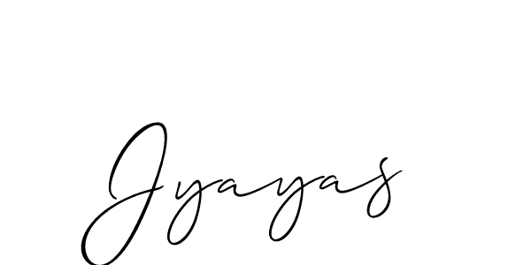 It looks lik you need a new signature style for name Jyayas. Design unique handwritten (Allison_Script) signature with our free signature maker in just a few clicks. Jyayas signature style 2 images and pictures png