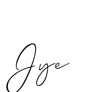 Also we have Jye name is the best signature style. Create professional handwritten signature collection using Allison_Script autograph style. Jye signature style 2 images and pictures png
