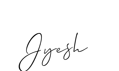 Similarly Allison_Script is the best handwritten signature design. Signature creator online .You can use it as an online autograph creator for name Jyesh. Jyesh signature style 2 images and pictures png