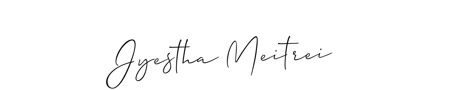 Create a beautiful signature design for name Jyestha Meitrei. With this signature (Allison_Script) fonts, you can make a handwritten signature for free. Jyestha Meitrei signature style 2 images and pictures png