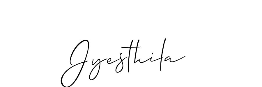 Make a beautiful signature design for name Jyesthila. With this signature (Allison_Script) style, you can create a handwritten signature for free. Jyesthila signature style 2 images and pictures png