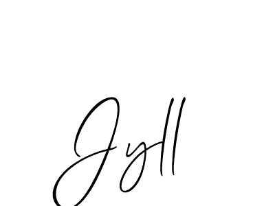 Use a signature maker to create a handwritten signature online. With this signature software, you can design (Allison_Script) your own signature for name Jyll. Jyll signature style 2 images and pictures png