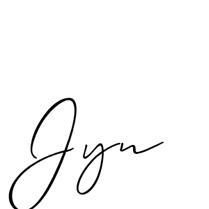 Best and Professional Signature Style for Jyn. Allison_Script Best Signature Style Collection. Jyn signature style 2 images and pictures png