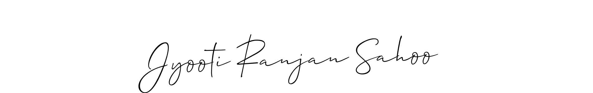 Allison_Script is a professional signature style that is perfect for those who want to add a touch of class to their signature. It is also a great choice for those who want to make their signature more unique. Get Jyooti Ranjan Sahoo name to fancy signature for free. Jyooti Ranjan Sahoo signature style 2 images and pictures png