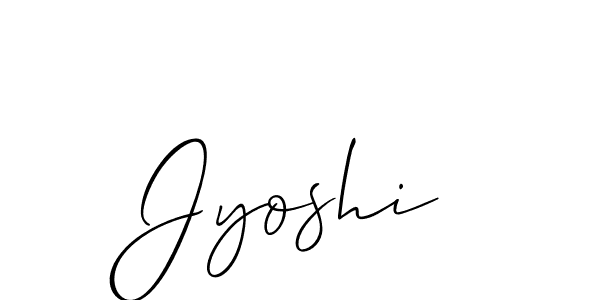 How to Draw Jyoshi signature style? Allison_Script is a latest design signature styles for name Jyoshi. Jyoshi signature style 2 images and pictures png