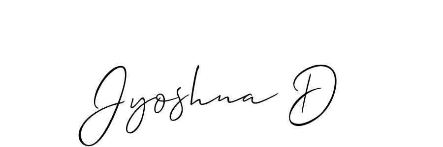 Also You can easily find your signature by using the search form. We will create Jyoshna D name handwritten signature images for you free of cost using Allison_Script sign style. Jyoshna D signature style 2 images and pictures png