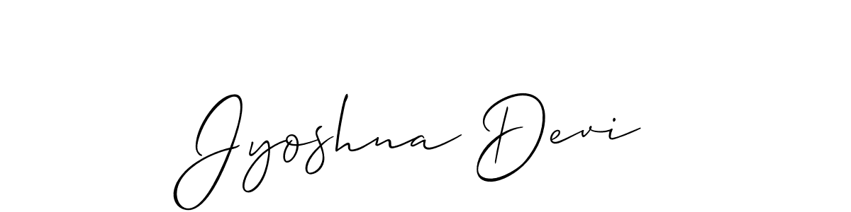 How to make Jyoshna Devi signature? Allison_Script is a professional autograph style. Create handwritten signature for Jyoshna Devi name. Jyoshna Devi signature style 2 images and pictures png