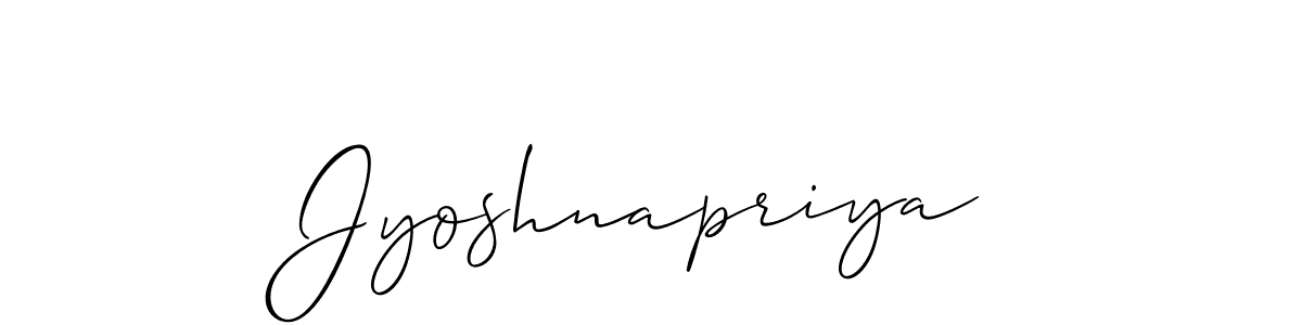 You should practise on your own different ways (Allison_Script) to write your name (Jyoshnapriya) in signature. don't let someone else do it for you. Jyoshnapriya signature style 2 images and pictures png