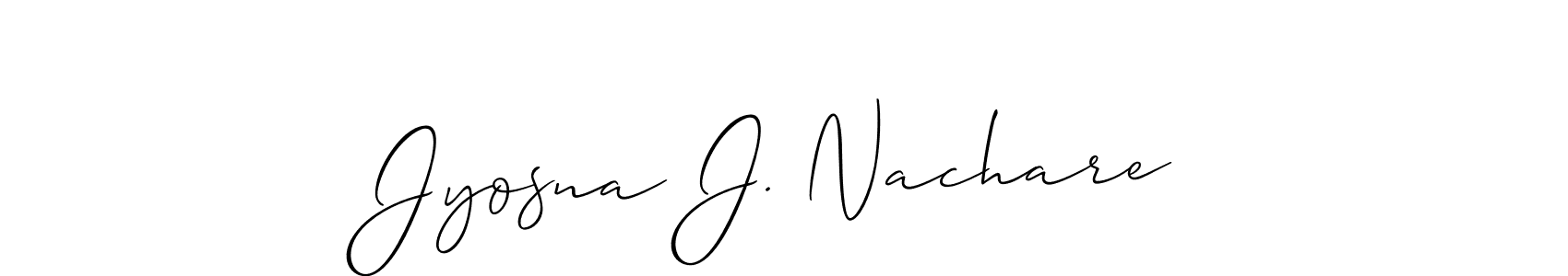 Best and Professional Signature Style for Jyosna J. Nachare. Allison_Script Best Signature Style Collection. Jyosna J. Nachare signature style 2 images and pictures png