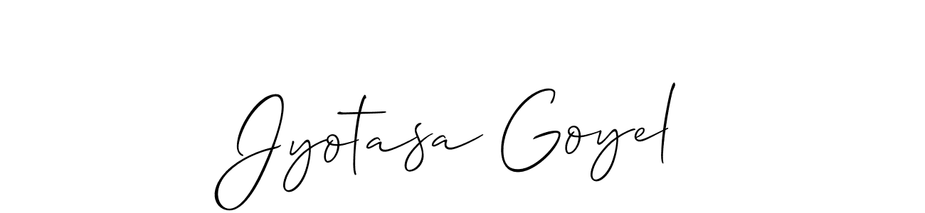 This is the best signature style for the Jyotasa Goyel name. Also you like these signature font (Allison_Script). Mix name signature. Jyotasa Goyel signature style 2 images and pictures png