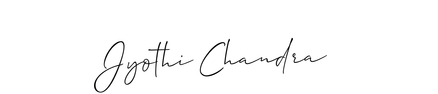 Make a short Jyothi Chandra signature style. Manage your documents anywhere anytime using Allison_Script. Create and add eSignatures, submit forms, share and send files easily. Jyothi Chandra signature style 2 images and pictures png