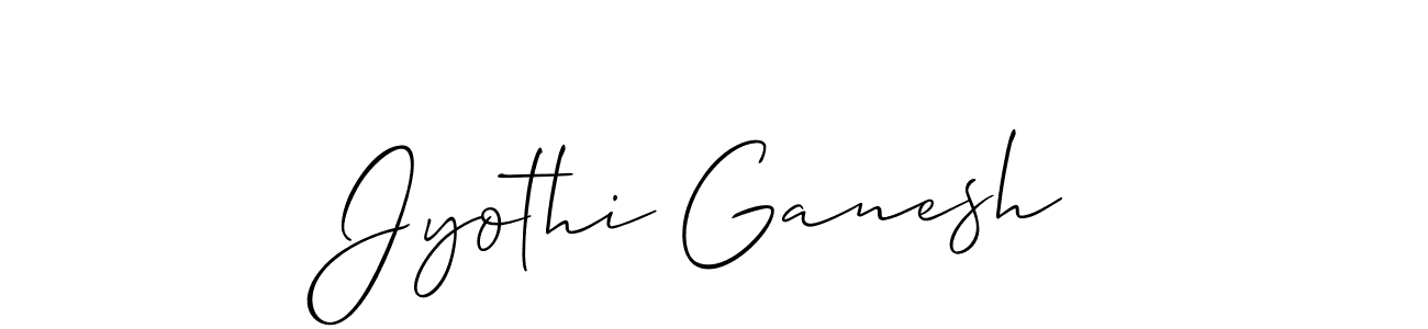 Also we have Jyothi Ganesh name is the best signature style. Create professional handwritten signature collection using Allison_Script autograph style. Jyothi Ganesh signature style 2 images and pictures png